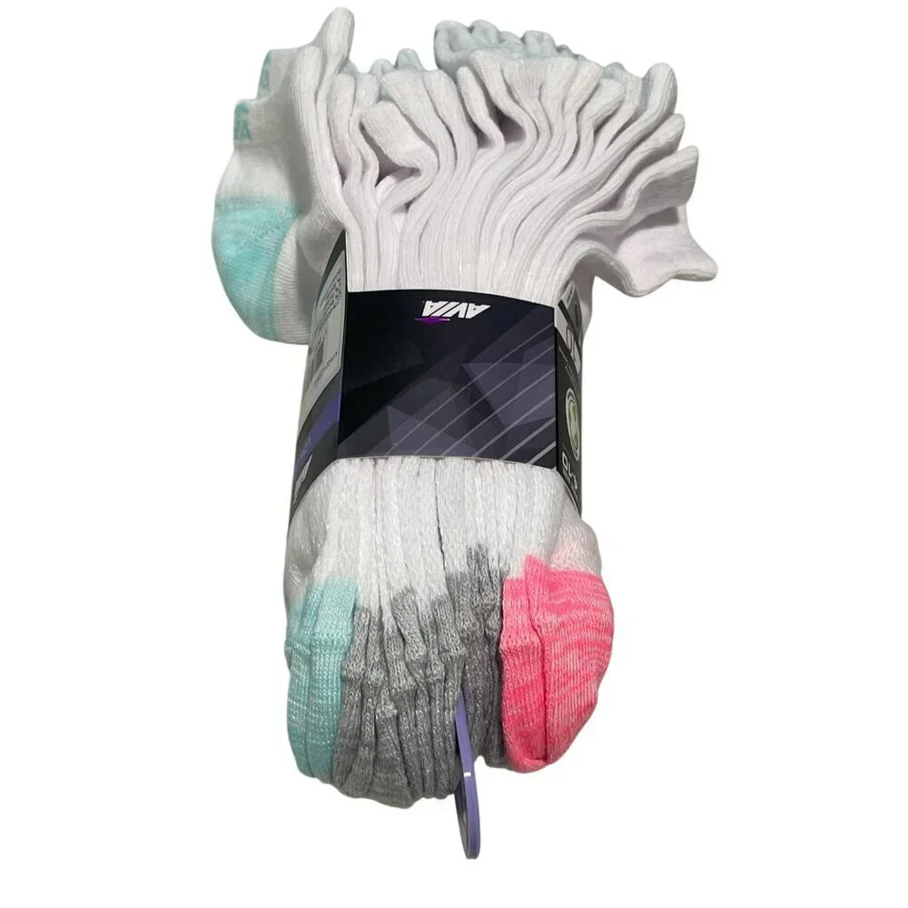 10 Pairs Avia Womens Low Cut Performance Socks Lightweight Size 4-10 New